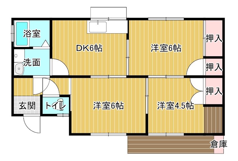 宮内ＭＫ貸家 間取り
