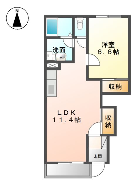 クレシア南黒田 間取り