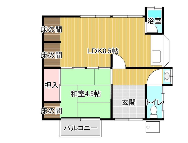 松本MK貸家  間取り