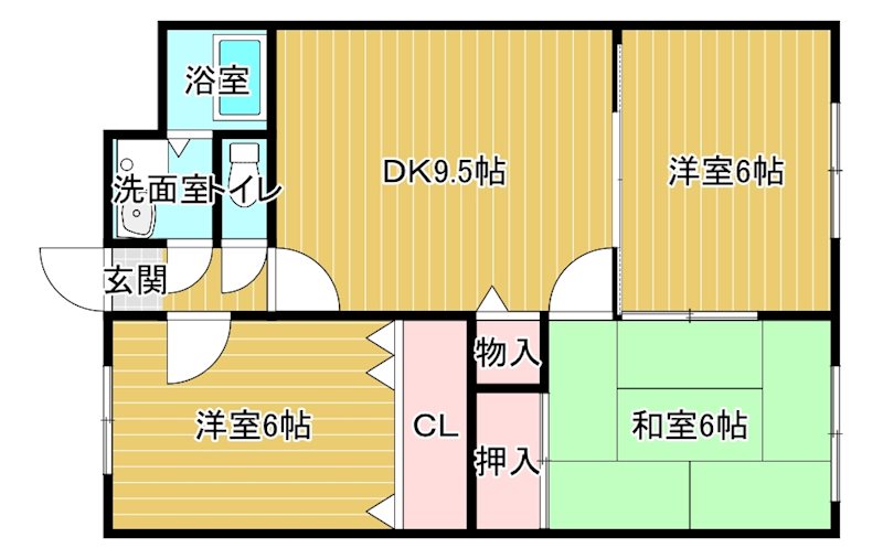 メゾンヴィサージュ２ 301号室 間取り