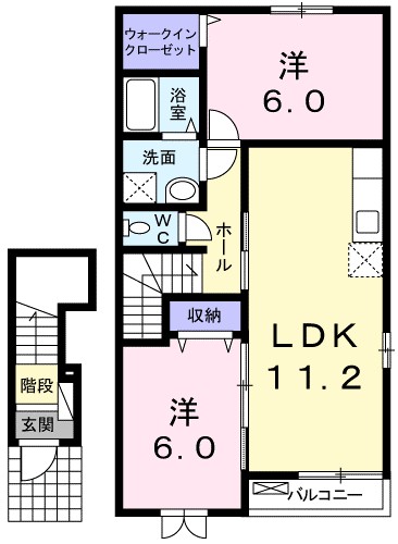 ネオタウンＡ 206号室 間取り