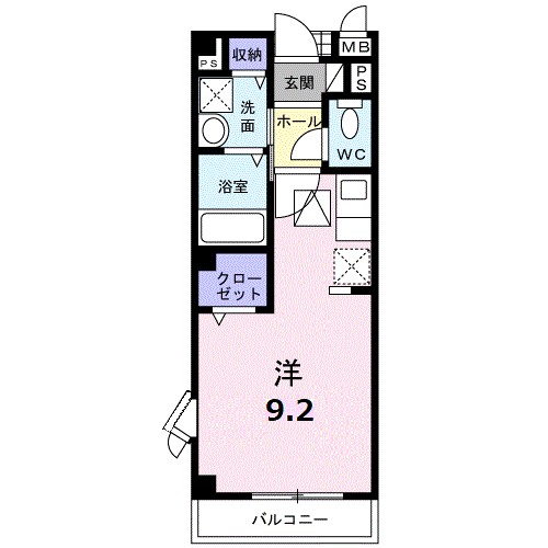 プレステージ 103号室 間取り