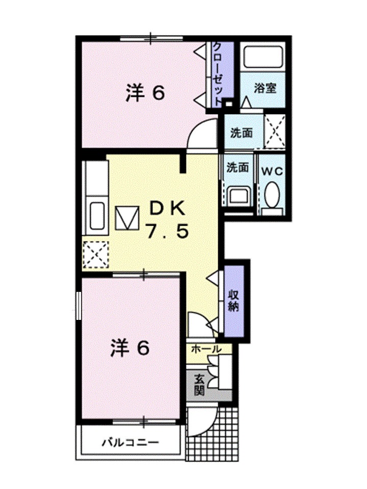エアリーヴィラＮ 101号室 間取り