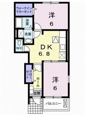 ボヌールプラスＡ 103号室 間取り