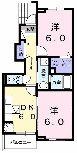 ノース・ガーデンＢ 102号室 間取り