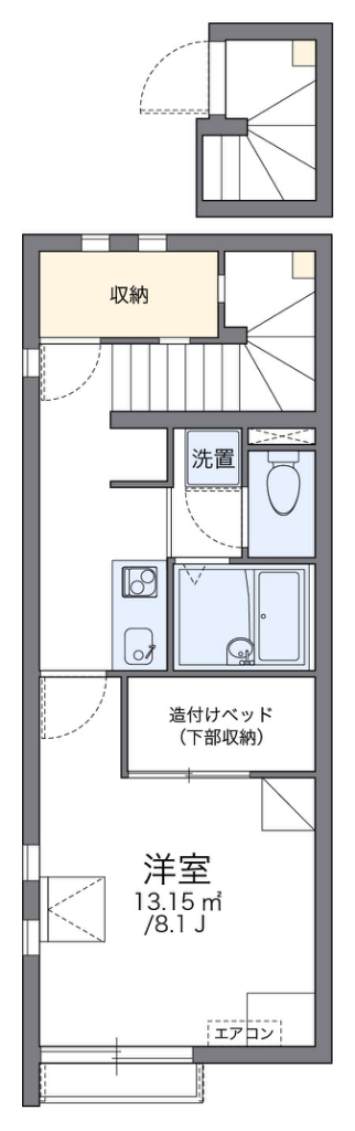 レオネクストハッピー 201号室 間取り