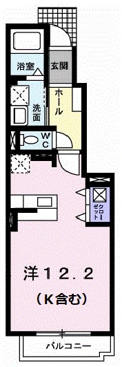 ノヴェール新幸Ⅱ 105号室 間取り