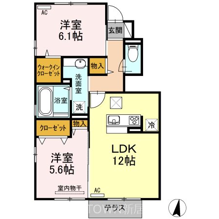 D-roomMG 105号室 間取り