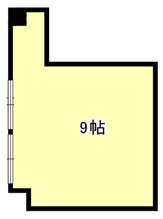 岡山ビル　テナント 北西号室 間取り