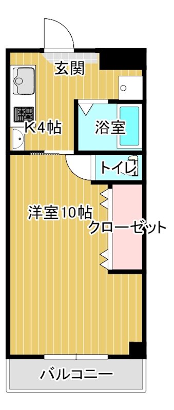 三番町ハイツ 510号室 間取り