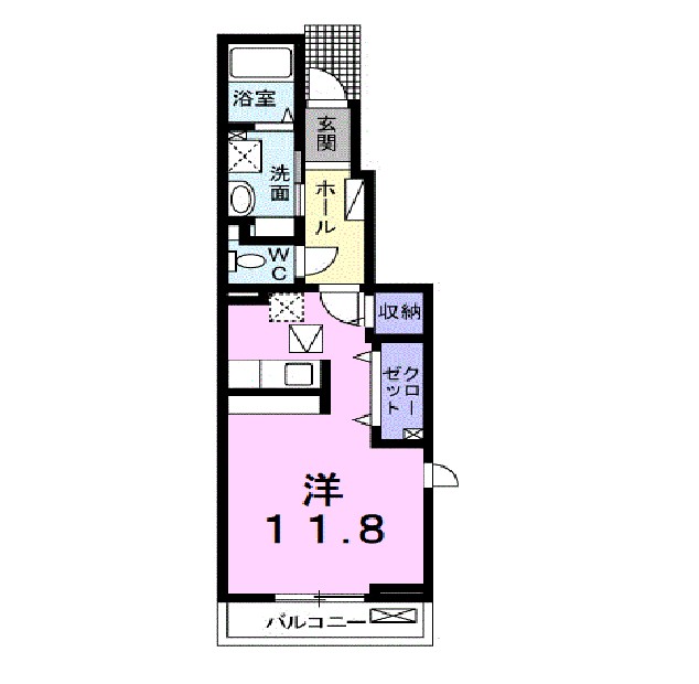 リトモ　フェリーチェ　Ⅵ 101号室 間取り
