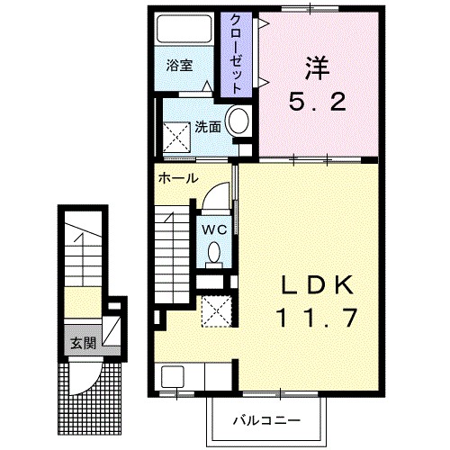 シャンパーニュ・アベニュー　Ｆ 202号室 間取り