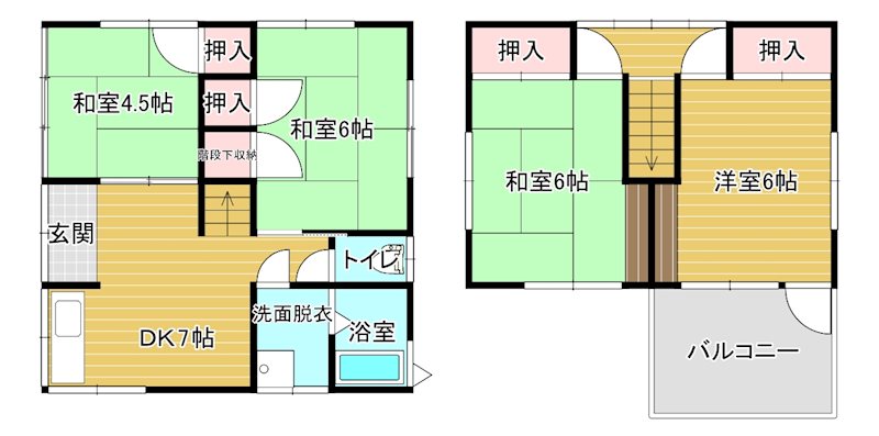 木山KS貸家　３ 間取り