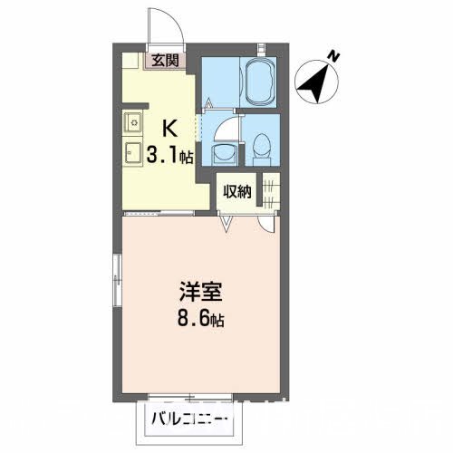 シャーメゾン坂井 101号室 間取り