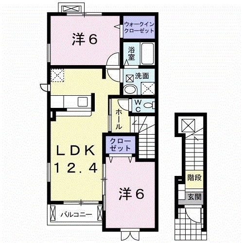 メゾン・ド・ＭＫ　Ａ 201号室 間取り