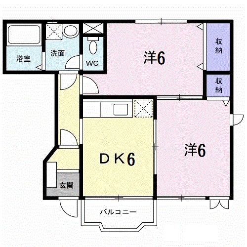 アグレブル北吉田 103号室 間取り
