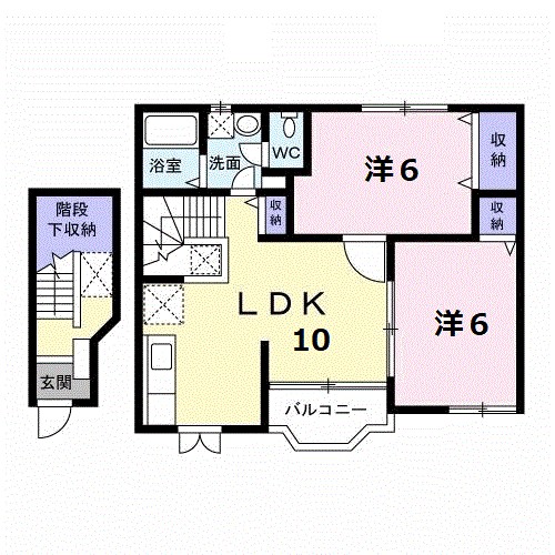 アグレブル北吉田 202号室 間取り