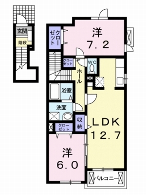 ラ・トゥール・フェリシア 201号室 間取り