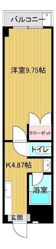 キャッスルエアポート  508号室 間取り