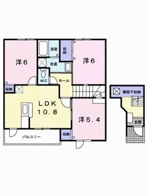 ソレアード 202号室 間取り