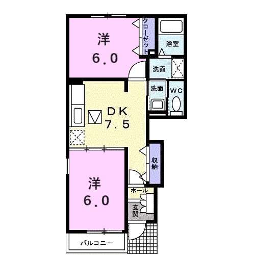 サンセットプレイスＡ 101号室 間取り
