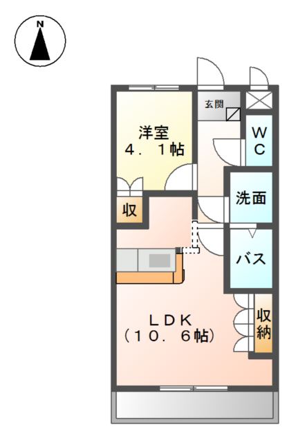 スカイハイツ弁天山 間取り