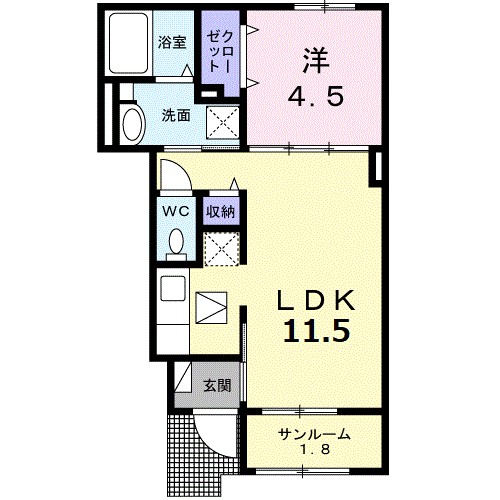 メゾン・アリエッタ 103号室 間取り