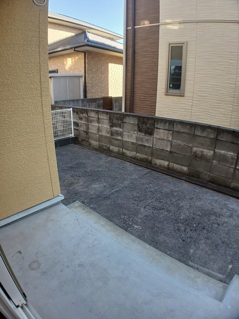 ソレイユＫ枝松Ｂ ベランダ