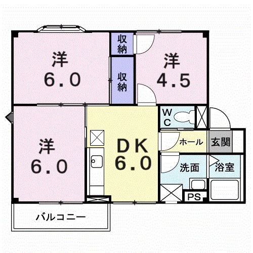 パラム 202号室 間取り