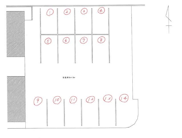 福本パーキング 12号室 間取り