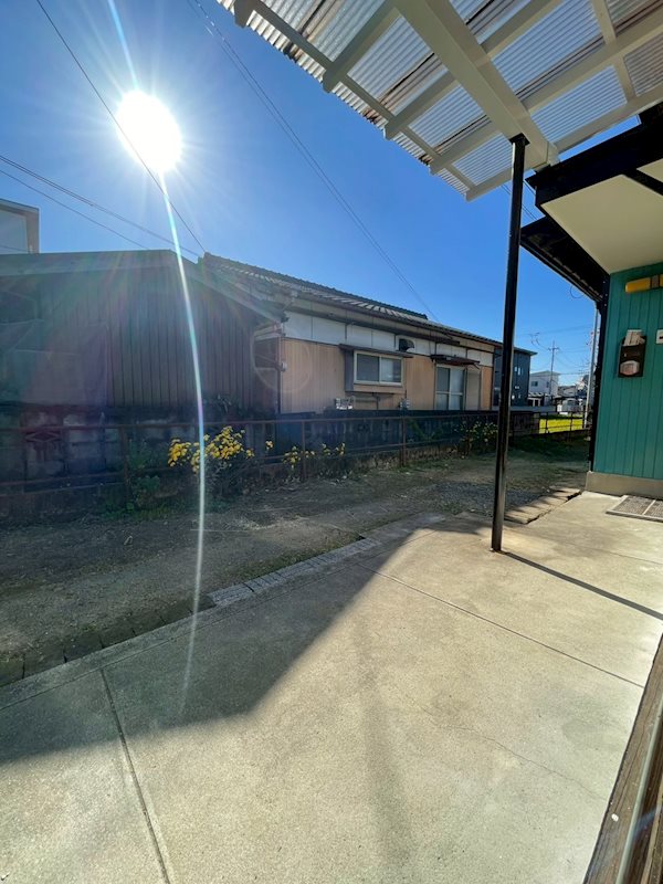 水色の家 ベランダ