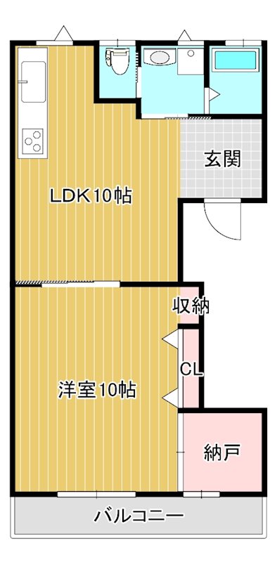 コーポ・モダンリビング 201号室 間取り
