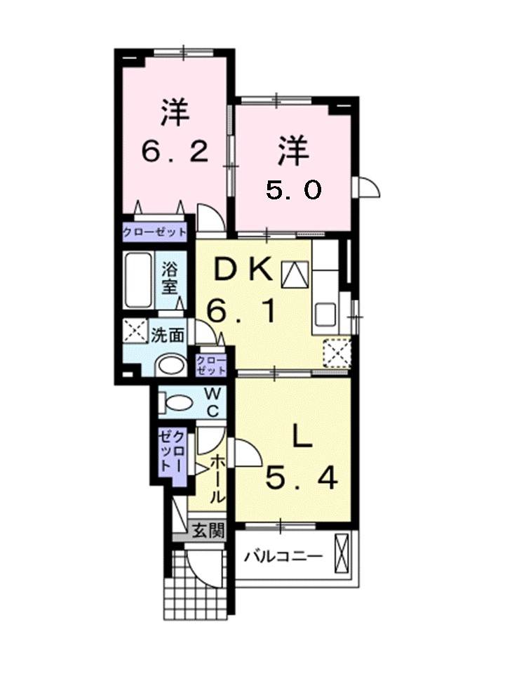 トロイガーデンⅡ 103号室 間取り