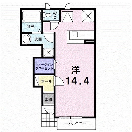 メゾン・ラ・ジェルメ 103号室 間取り