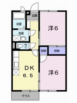 エルディム畑寺 101号室 間取り