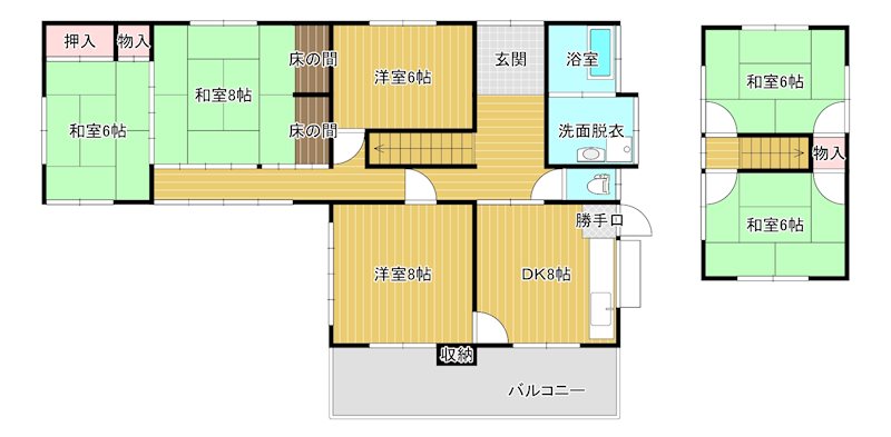 岩田貸家 間取り