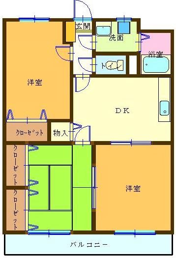 ユーミーノムラ 203号室 間取り