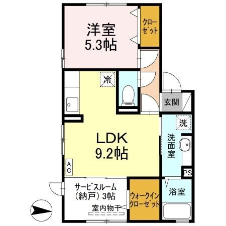メーティス 202号室 間取り