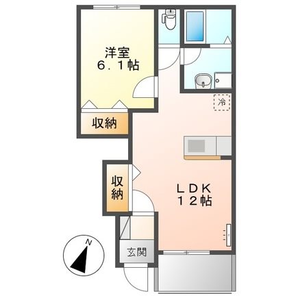 ブライトン 103号室 間取り