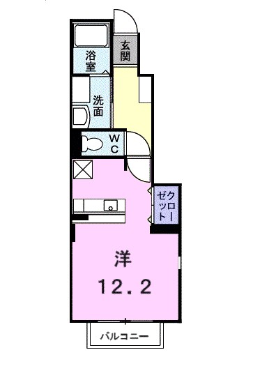 ベル・フィオーレ 101号室 間取り