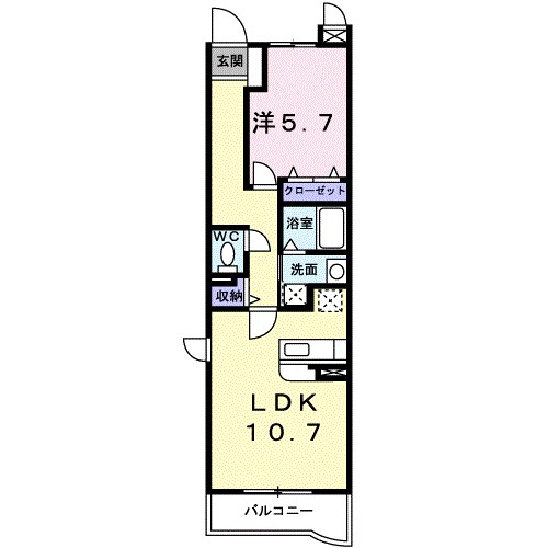プロムナードＫ 207号室 間取り