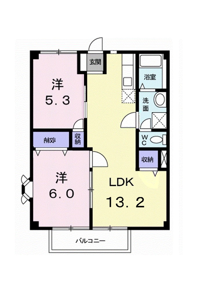 ドミール・ジョリー 106号室 間取り