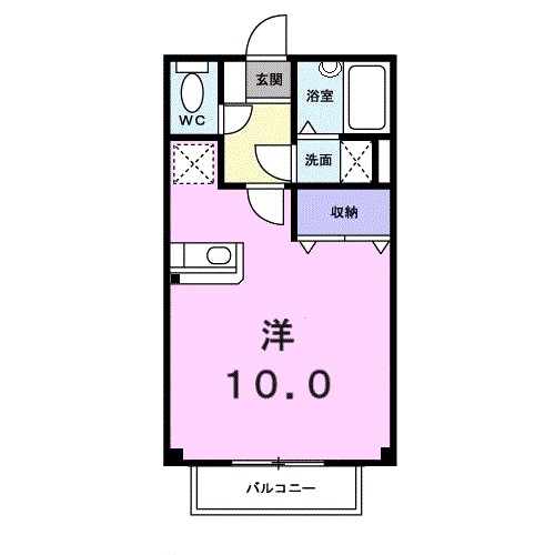 フォレスタ・Ｔ２ 106号室 間取り