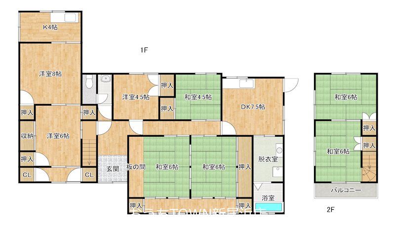 神郷1丁目4-40貸家 間取り