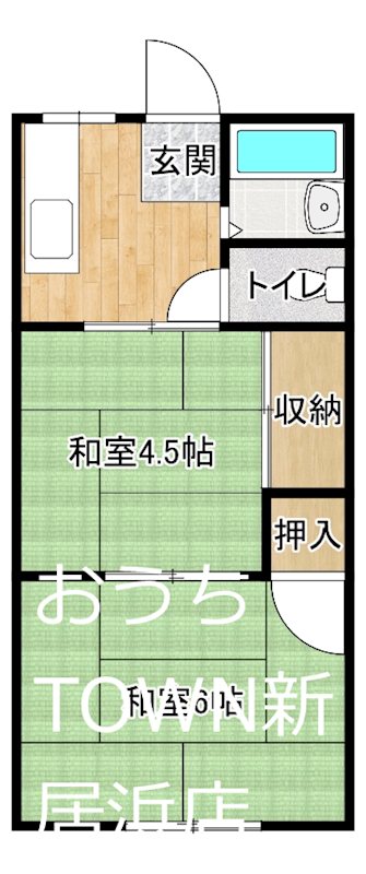 スカッとハイツ 101号室 間取り