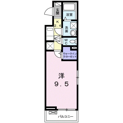ル・ボヌール新居浜 101号室 間取り