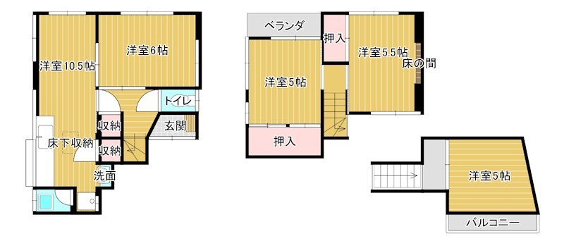 福音寺OK貸家 間取り