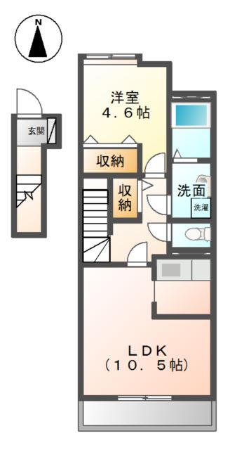 プランドールたちばな 間取り