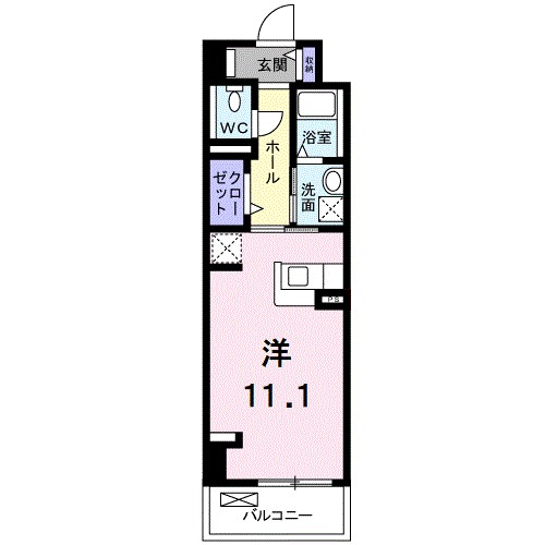 ユリウス　湊町 302号室 間取り