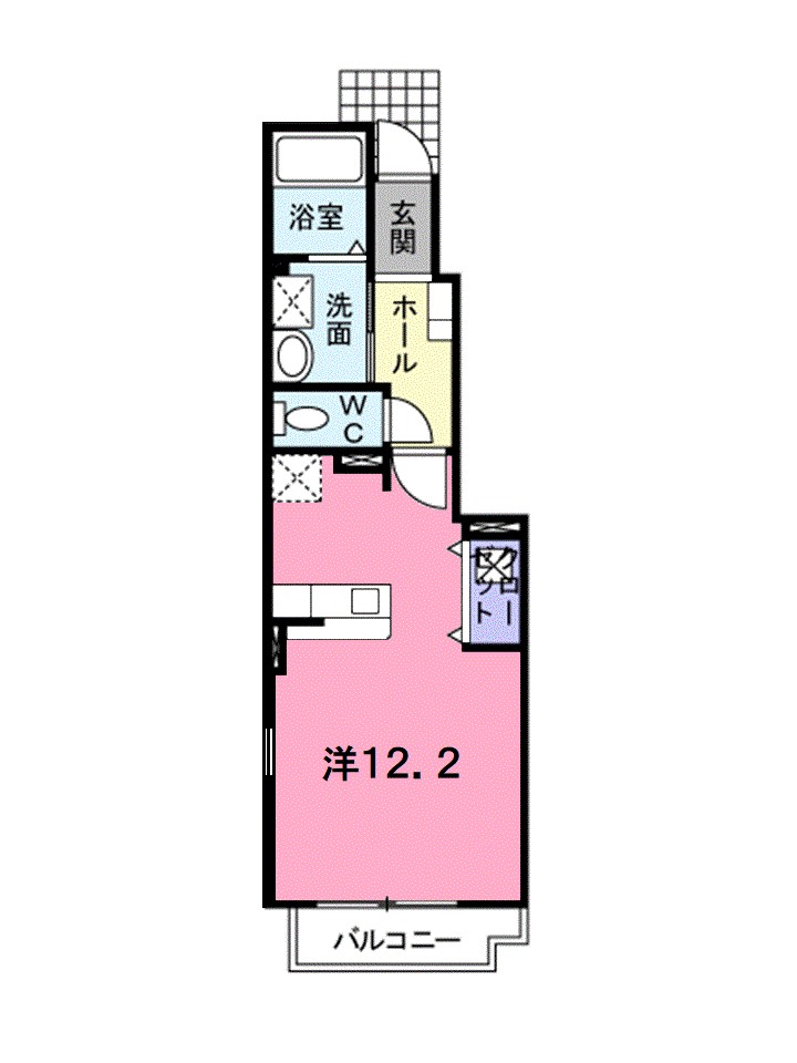 レーベン・バオム　Ｂ 105号室 間取り